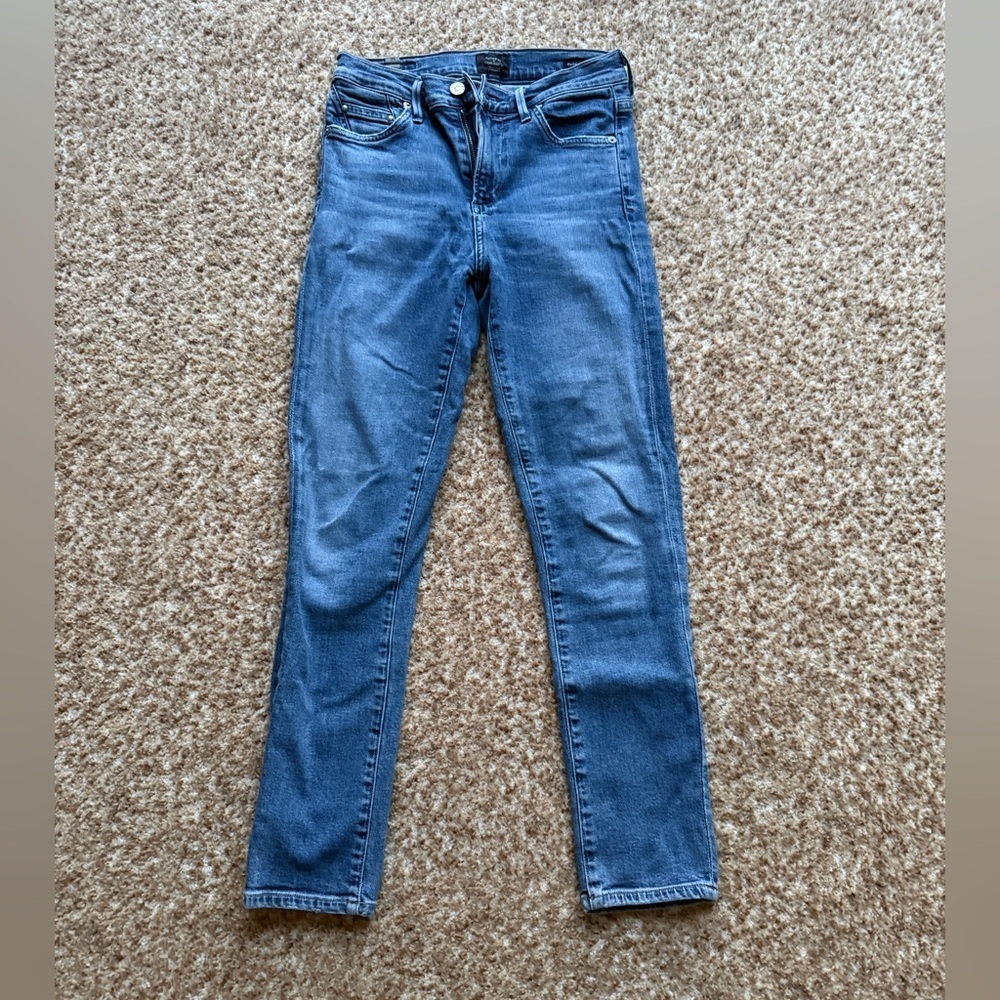 Citizens Of Humanity Blue Rocket crop high rise Skinny Jeans size 25